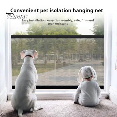 Hundegitter aus Netzgewebe, tragbare Sicherheitsgitter für den Innenbereich, für Kinder, Kleinkinder, Haustiere, kein Bohren, Zaunschutz für Babys und Welpen, für Türen, Wände, Treppenhäuser