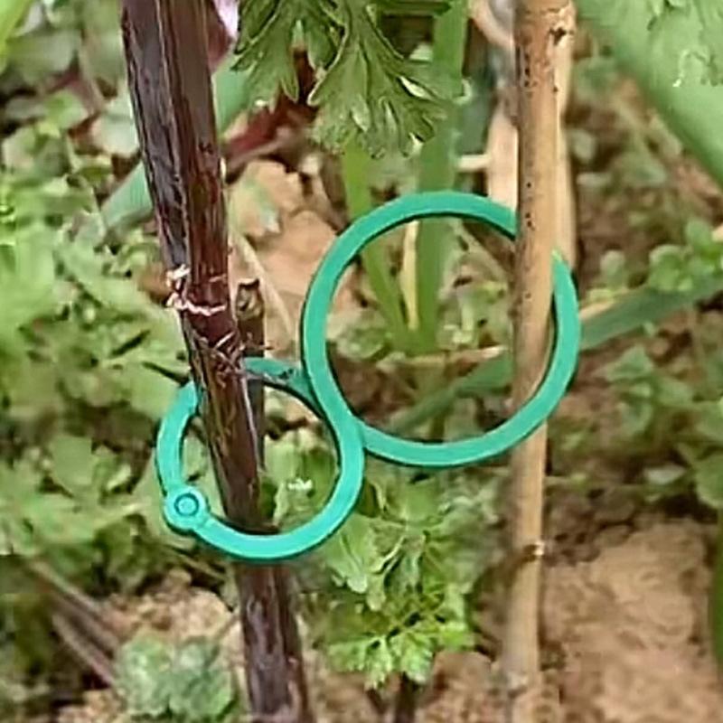 Zahradnická spona na 8 figurek, zahradní upevňovací spona na zelenou révu, vázací zařízení, knoflík pro upevnění stonku rostliny