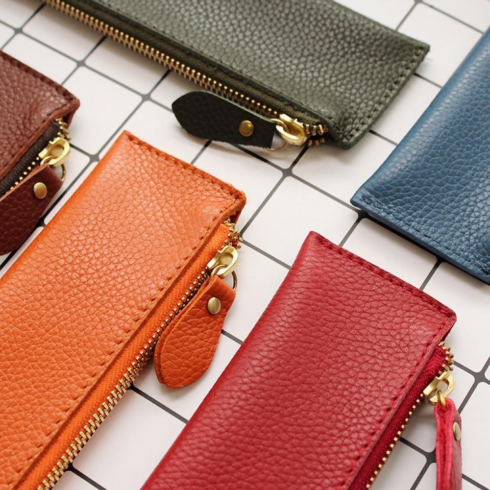 Neue Federtasche aus echtem Leder, kreative Retro-Federtasche, hochwertige handgefertigte Schreibwarentasche für Studenten, Aufbewahrungstasche, Federmäppchen