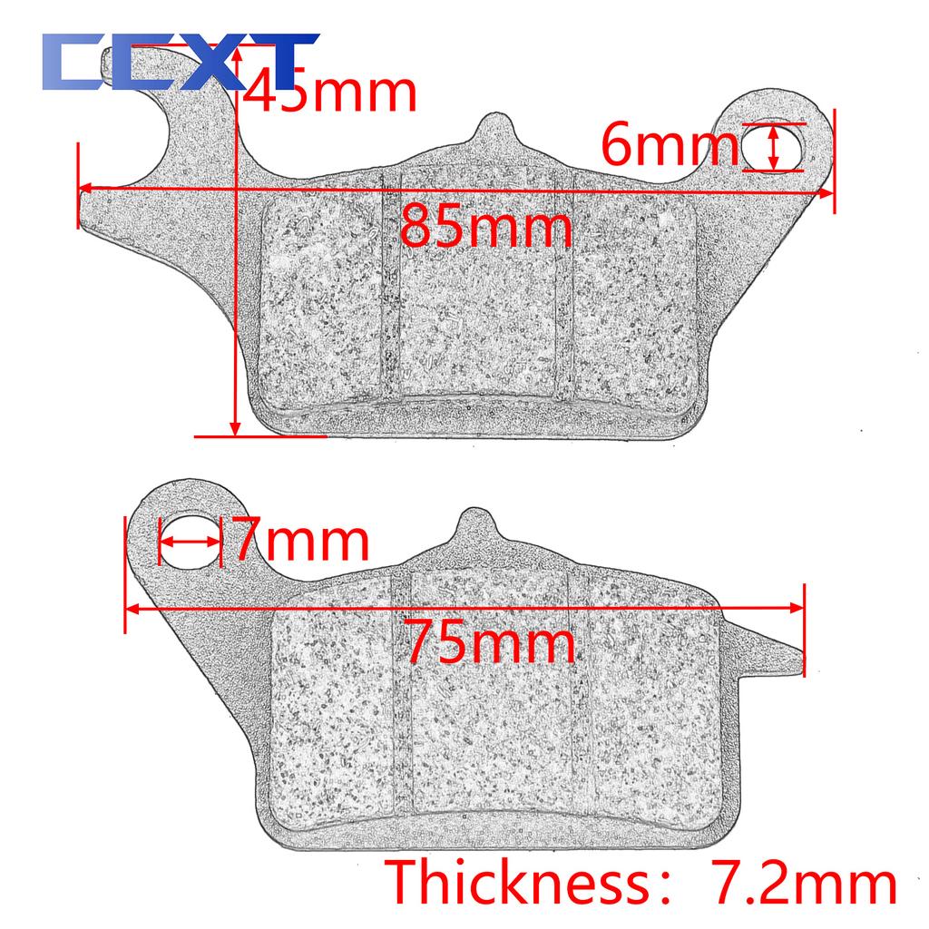 Pastilhas de freio dianteiro para scooter de motocicleta, pastilhas de freio dianteiro para honda air blade 125 lead125 vision110, sapata de freio original universal