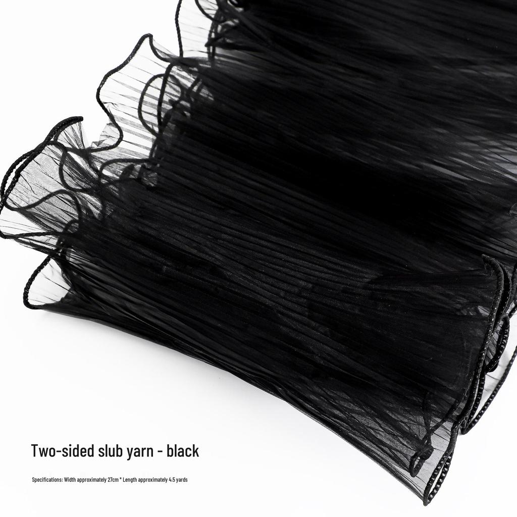 Perlwellen Plissiertes Netzgarn Blumenwickelmaterial