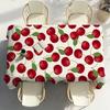 Kirschfrucht Rosa Tischdecke Party Dekoration Esszimmer Zuhause Küche Terrassen Wasserdicht Fleckenabweisend Tischdecke
