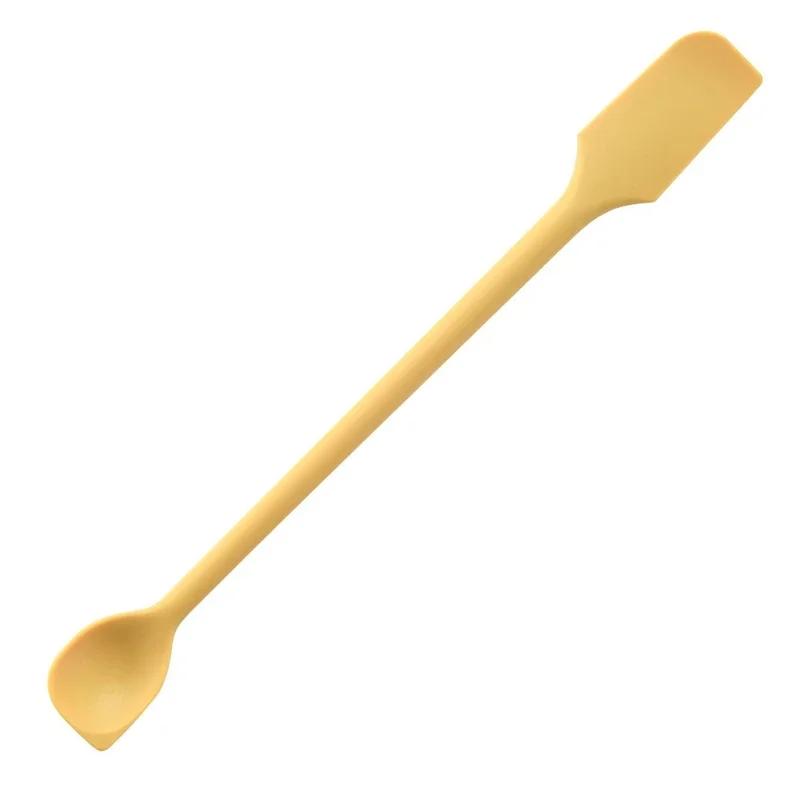 Silicone Spatula Set Double-Headed Scraper Long Hand Stirring Spoon Jam Cream Deep Bottle Spatula Coffee Spoon Party Supplies