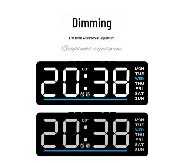 Multifunctional LED Alarm Clock: Cross-Border Digital, Silent Electronic Design for Children's Bedside 6676.