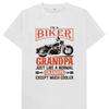 Im A Biker Grandpa Just Like Normal Except Much Cooler Unisexs T Shirt Vintage Comfortable Top For Everyday Wear