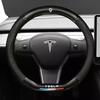 Car Steering Wheel Cover For Model 3 Model S Model Y Model X Roadster 2019-2025 Auto Interior Steering Wheel Accessories