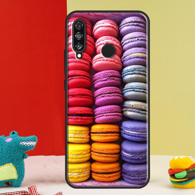 Macarons Cake Dessert For Huawei Nova 9 10 SE 12i 12s 11i 5T Y91 Y90 Y60 Y70 Y72 Y61 P60 Pro P20 P30 P40 Lite Case