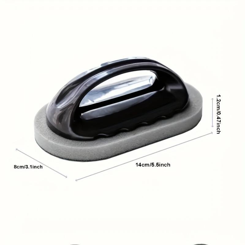 Magic Diamond Sponge Brush with Plastic Handle - Versatile Cleaning Eraser for Stubborn Stains, Grime & Rust on Pots and Pans