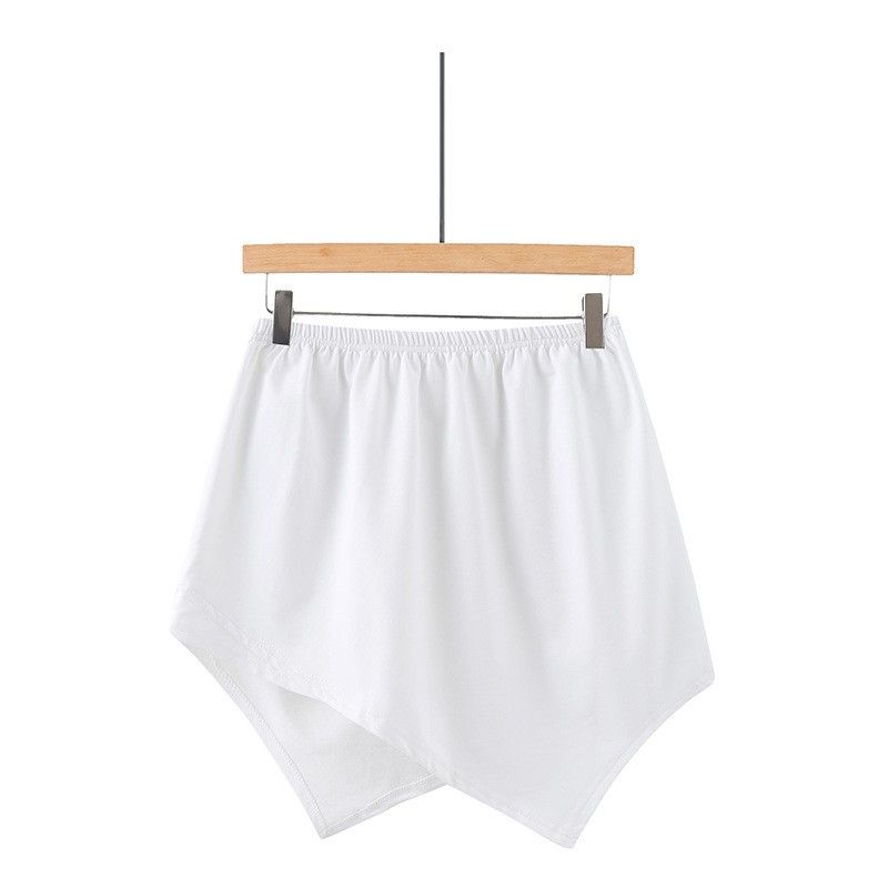 

Spring & Fall New Arrival K-style Easiest for Match Spring & Fall Cotton High Street Wind Net Red Irregular Sweatshirt Hem Skirt Stretchy Dress White XL