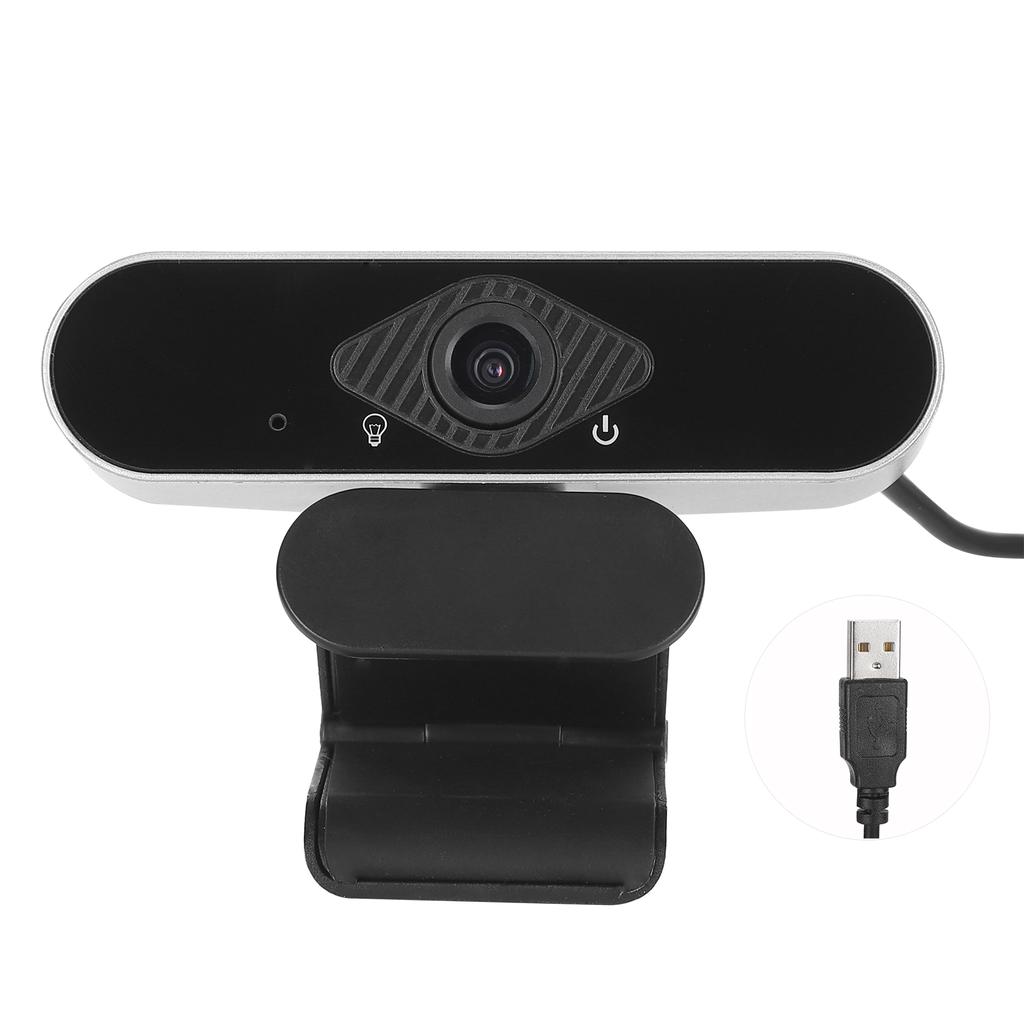HD Webcam BuiltIn Microphone Camera 1080P USB Widescreen Video Work Home Computer Supplies