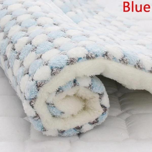 S-3XL Winter Extra Thick Pet Mat Soft Flannel Dog Bed Winter Warm Cat Dog Blanket Puppy Sleeping Cushion Bed Blankets Supplies