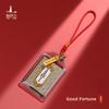 Authentic Buddhist Blessing Amulet Lucky Charm Pouch, Traditional Chinese Protective Talisman for Health Wealth Safe Driving Car