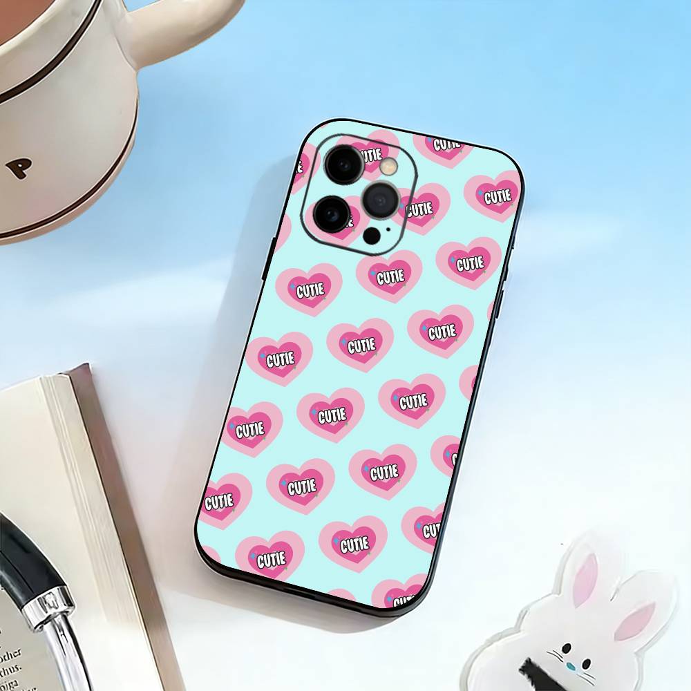 

Bubble lettering Phone Case Silicone Soft For IPhone 17 16 15 14 13 12 11 X XR Plus Pro Max Plus iPhone16pro