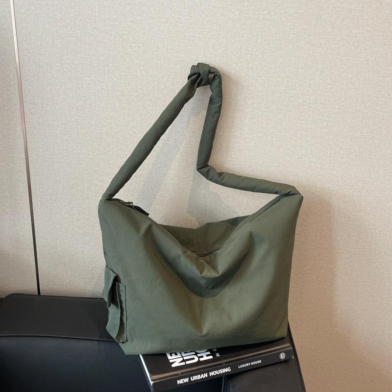 Lazy Wind Cloth Bag New Large-capacity Bag Women's Casual Shoulder Messenger Bag Class Tote Bag