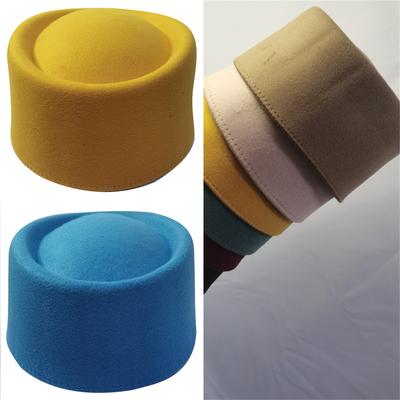 Klassischer Fedora Hut Fascinator Basis Pillbox Hut Zylinder Hut Hutmacherhut für Dinner Outdoor Freizeitkleidung