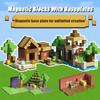 Magnetic Building Blocks Mine World Magnetic Base Plate Variety Baseplates Match DIY For Kids Set Magnet Cube Sensory Toys Gift