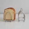 Stainless Steel Toast Loaf Slice Rack 6 Slice Bread Holder Toast Stand Rectangle Food Display Tool Kitchen Gadget