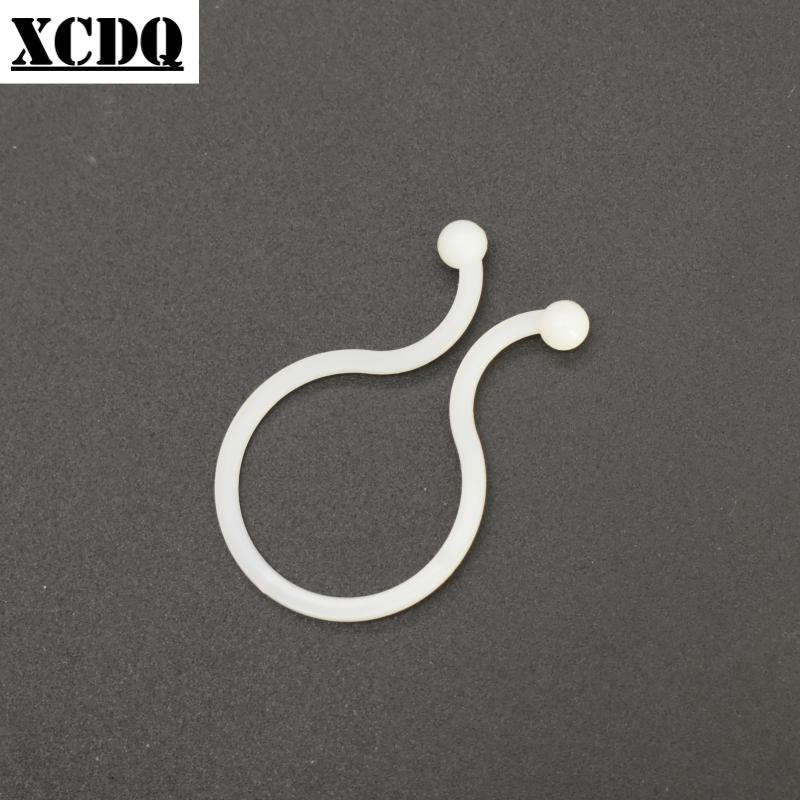 100 pezzi di morsetti per cavi intrecciati riutilizzabili bianchi in plastica per la gestione dei cavi elettrici, clip per la separazione dei cavi