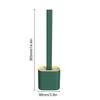 Household Toilet Cleaning Brush with Long Handle Toilet Brush with TPR Head Bathroom Cleaning Tool with Lid