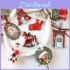 Christmas Vintage Resin Tree Ornaments With Bell Decorations For Holiday Decor