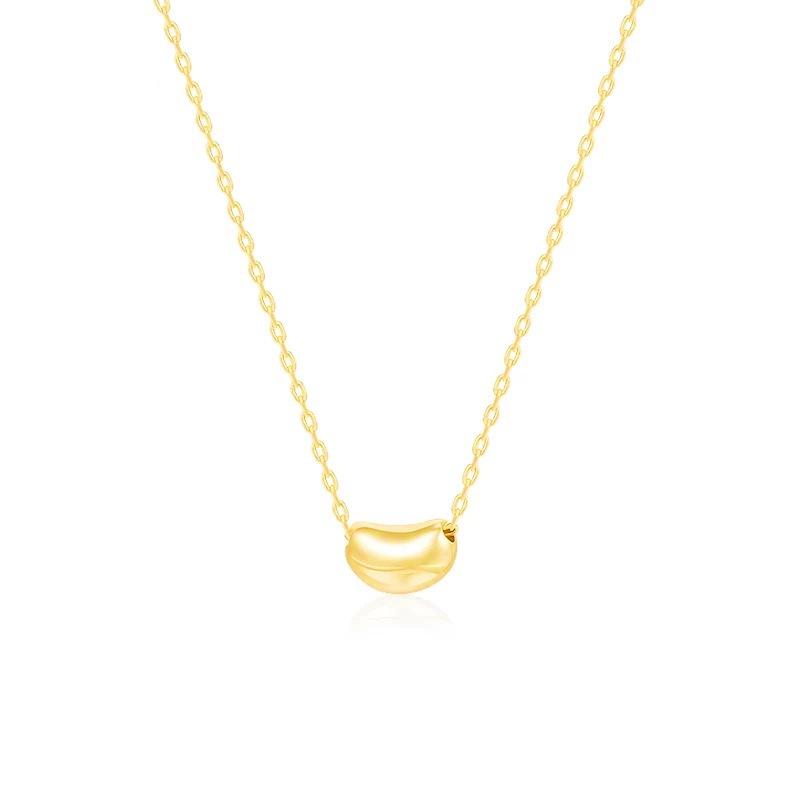 

925 Sterling Silver Love Bean Necklace for Women , Korean Style Minimalist Pendant , Ins Trendy Silver Jewelry 925 silver / option 2 золотой