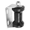 5 Inch Rubber Boat Trailer Roller with Steel Bracket Keel Roller Assembly Kit for Replacement