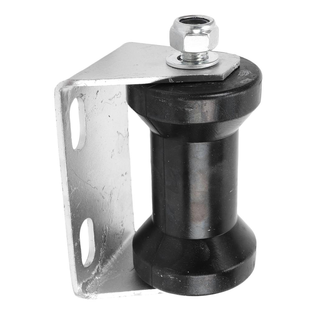 5 Inch Rubber Boat Trailer Roller with Steel Bracket Keel Roller Assembly Kit for Replacement