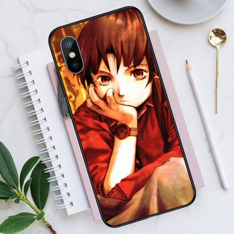 Serial Experiments Lain Phone Cases for iPhone 11 12 13 Mini Pro XS MAX 8 7 Plus X SE 2020 XR Luxury Brand Shell Funda