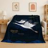 Classic Chinese Elements Style Flannel Blanket Soft Warm Throw Blanket for Bedroom Living Room Bed Travel Camping Picnic Cover