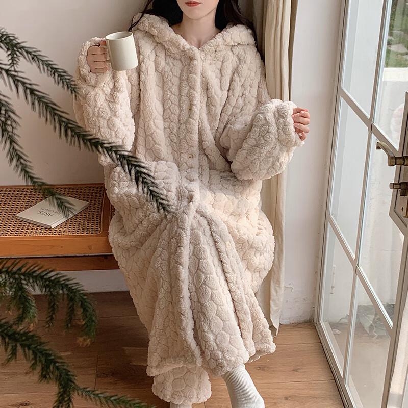 Женский зимний фланелевый домашний костюм OEING M-XXL