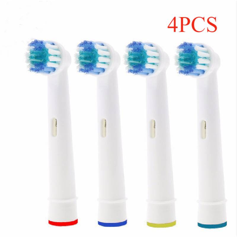 

4 шт./уп. Сменные головки для электрической зубной щетки, Подходят для круглой головки белый