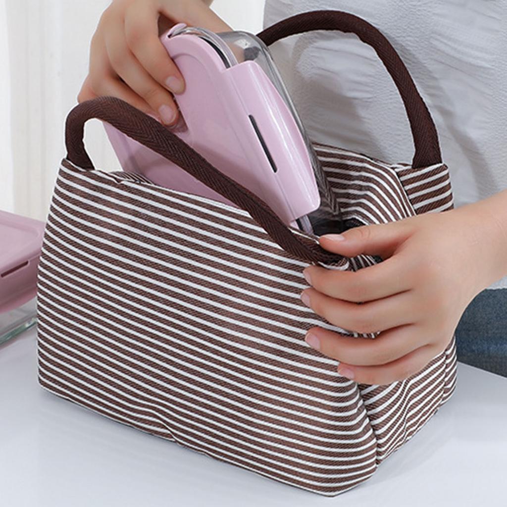 Insulated Lunch Bag for Men Women Oxford Cloth Aluminum Foil Waterproof Portable  Box Container