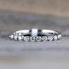 Trendy diamond ring, classic minimalist trendy fashion ring, Korean style stylish tail ring