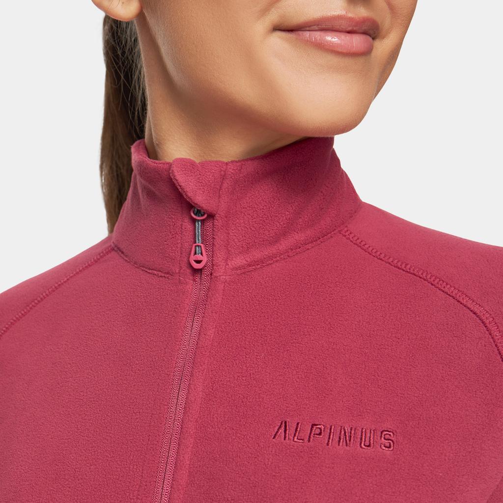 Alpinus Lucania Tactical 1/3 Zip Pink Women' Fleece Sweatshirt Mk18889 Size