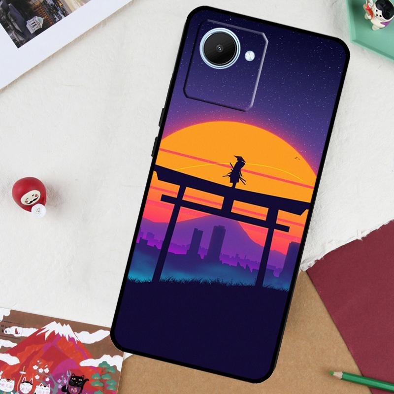 Synthwave 80er Retro Neon vaporwave Für Realme GT 7 Pro GT 6 5 6T 10 11 12 13 14 Pro Plus C61 C53 C51 C21Y C25S C75 C55 C67 Hülle