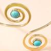 Zinc Zinc Alloy Arm Cuff Spiral Bohemian Bracelet Fashion Cuff Bangle for Women  Women