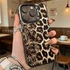 Golden Leopard Print with Glitter Hard Phone Case for Xiaomi Redmi Note 15 14 13 12 11 Pro Plus Shockproof Protective Cover