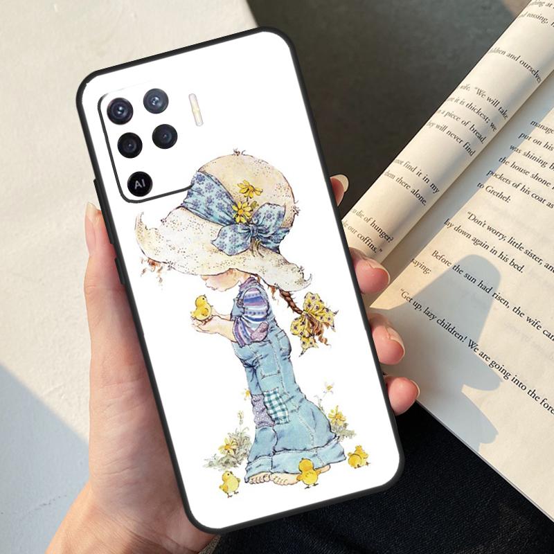 Sarah Kay Girl Case For Oppo A54 A74 A94 A17 A57 A77 A76 A16 A96 A18 A60 A80 A40 A38 A58 A78 A98 A15 A5 Pro