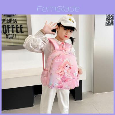 Cartoon Mermaid Childrens Backpack With Nylon Material And Shockproof Design For Kindergarten And School Use