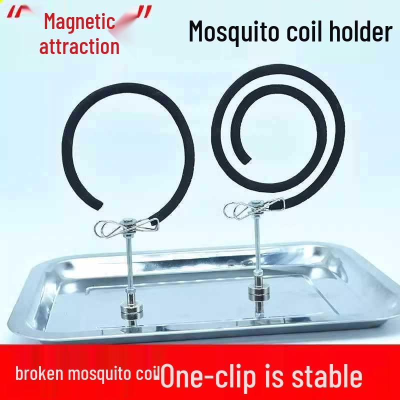 

Магнітний тримач для спіралей від комарів та пахощів - Засіб для дому та кемпінгу 1-Pack Magnetic Smoke Control