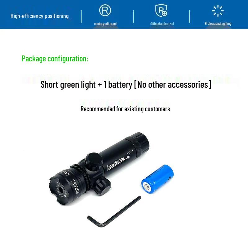 Green Laser Sight: Shockproof, Waterproof, 360° Adjustable, Infrared, Long-Range Outdoor Use