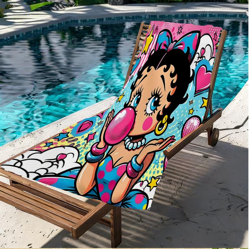 Sexy Doll Print Beach Towel, Versatile Lightweight Absorbent Beach Towel for Pool Surf Yoga Bathroom, Perfect Birthday Holiday Gift