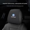 rsq1 Leather Car Headrest Cover Front Rear Seat Pillow Protective Set For VW Golf Polo Tiguan Touran Jetta Passat CC T5 GTI Caddy Eos