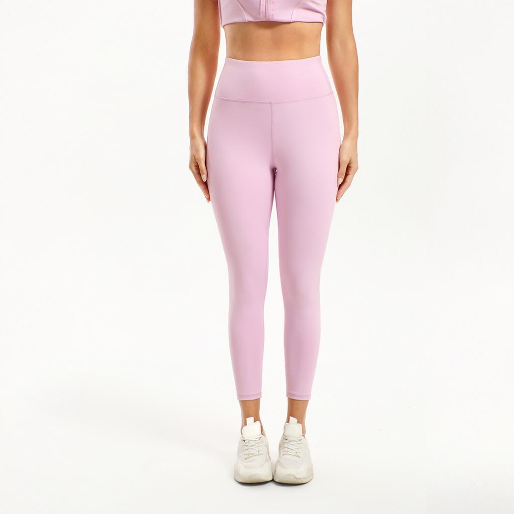 Damskie - Kolorowe Legginsy z Wysokim Stanem 3/4 — Fitness, Taniec i Odzież Sportowa Podnoszące Pośladki