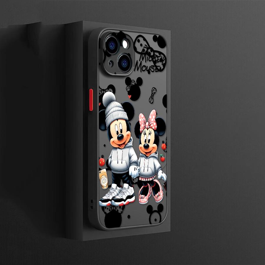 Fashion Mickey Mouse Back Phone Cover Case for iPhone 17 Pro Max 14 13 Mini 7 8 SE Air 17e 15 16 Plus 11 12 XS XR