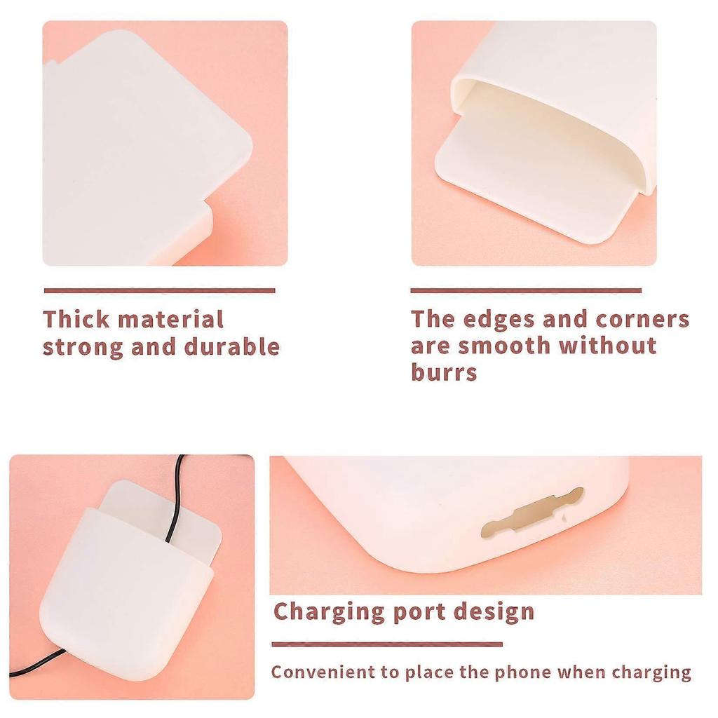 6 Pcs Remote Control Holder, Hanging Storage Remote Holder Wall Mounted, Self-adhesive Organizer Storage Boxes for Home