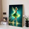Disney Diamond Painting Tinker Bell Ballet Style Dreamy Art Painting, Diamond Mosaic Cross Stitch Diamond Inlaid Room Decoration Gift