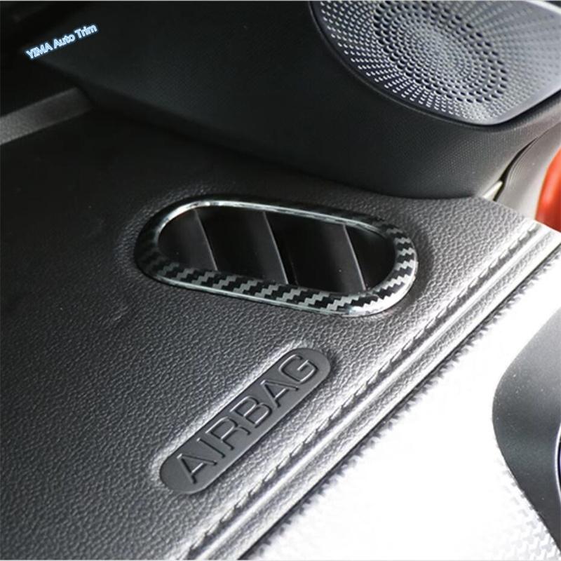 Carbon Fiber Car P-level Sequ / Water Cup Frame / AC Air Outlet Cover Trim Fit For Haval Dargo Interior Accessories