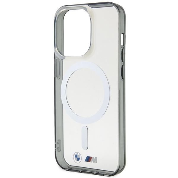 Bmw Bmhmp15Lhcrs Iphone 15 Pro 6.1 Transparent Hardcase Silver Ring Magsafe