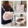 Pig Pink Cartoon Plush Bags Ergonomic Design Amples Storage School Leisures